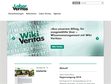 Tablet Screenshot of laborveritas.ch